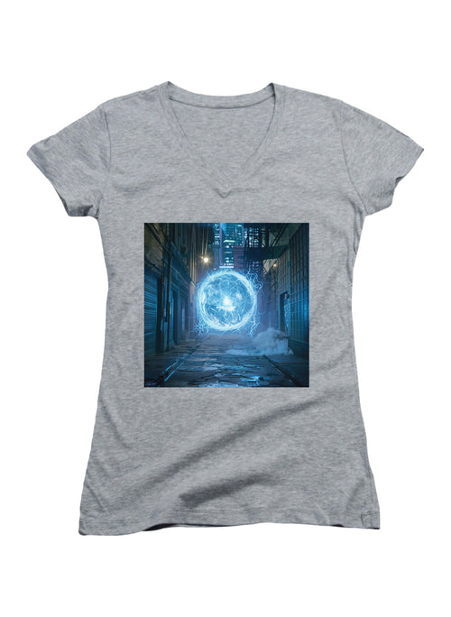Gray Arrival Juniors V-Neck T-Shirt