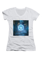 White Arrival Juniors V-Neck T-Shirt