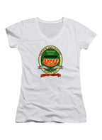 White Aspen Beer Juniors V-Neck T-Shirt