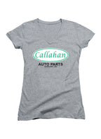 Gray Auto Parts Logo Juniors V-Neck T-Shirt