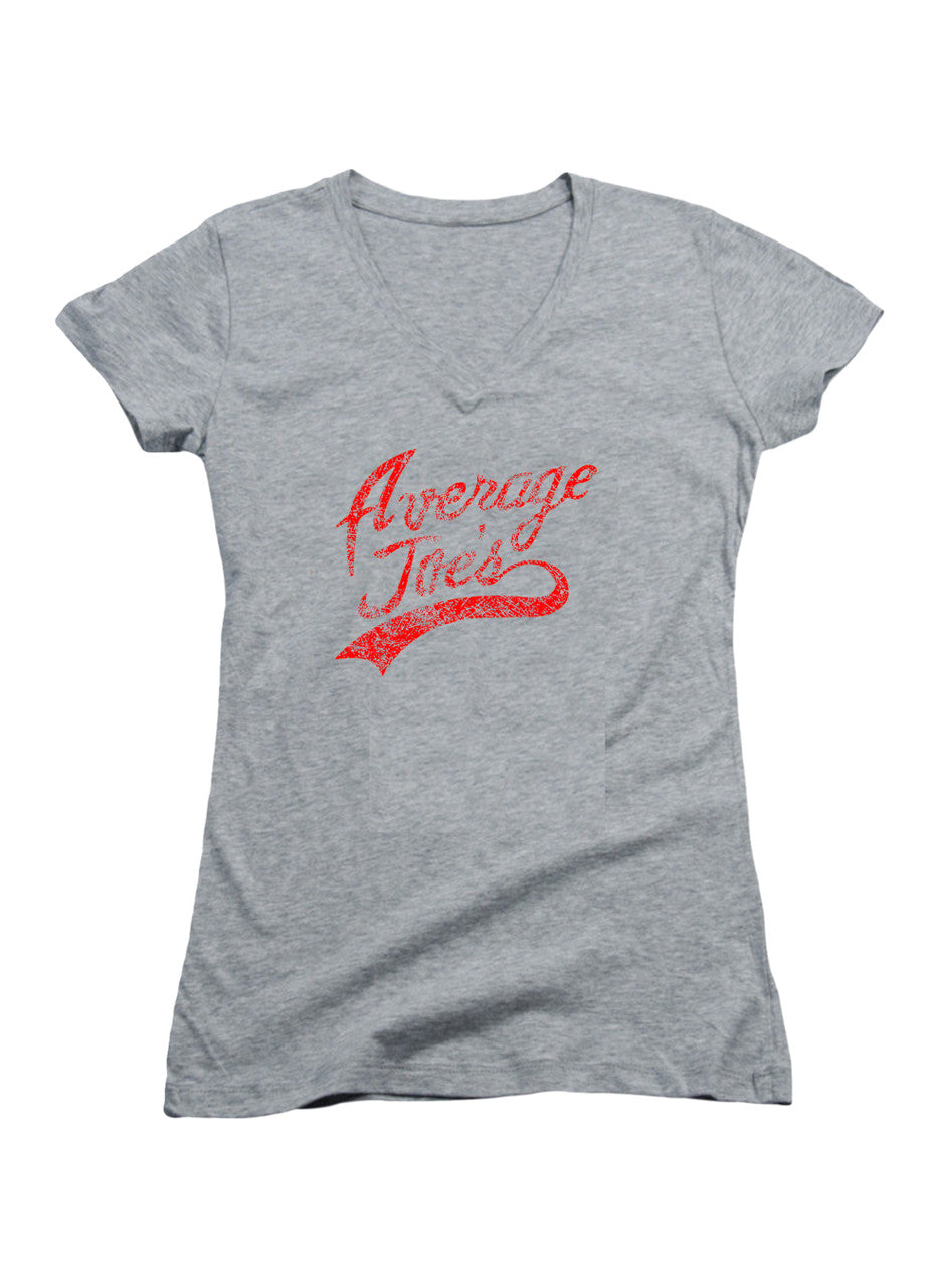 Gray Average Joe's Juniors V-Neck T-Shirt