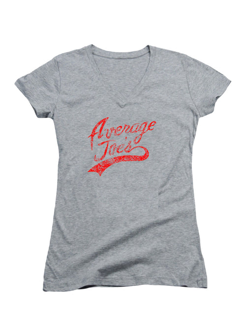 Gray Average Joe's Juniors V-Neck T-Shirt