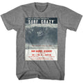Graphite heather Bruce Brown Films t-shirt featuring Bruce Brown Surf Crazy poster design