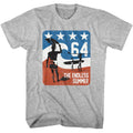 Gray heather Bruce Brown Films t-shirt featuring Bruce Brown Endless Summer Americana design