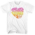 White Bruce Brown Films t-shirt featuring Bruce Brown Endless Heart Gradient modern design