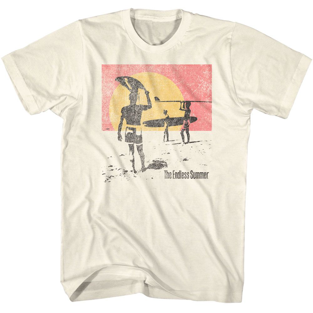 Natural Bruce Brown Films t-shirt featuring Bruce Brown Endless Summer Distressed vintage design