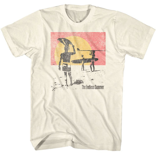 Natural Bruce Brown Films t-shirt featuring Bruce Brown Endless Summer Distressed vintage design