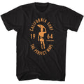 Black Bruce Brown Films t-shirt featuring Bruce Brown California Surf 1964 design