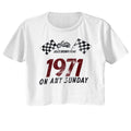 Bruce Brown Films Ladies Crop Top - 1971 Any Sunday