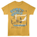 Ginger orange Bruce Brown Films t-shirt featuring Bruce Brown Surf The World Endless Summer design