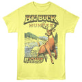 Yellow heather Big Buck Hunter t-shirt featuring Big Buck Hunter Nature Sketch design