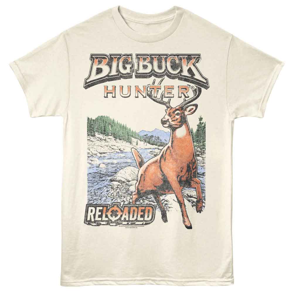 Natural Big Buck Hunter t-shirt featuring Big Buck Hunter Nature Sketch design