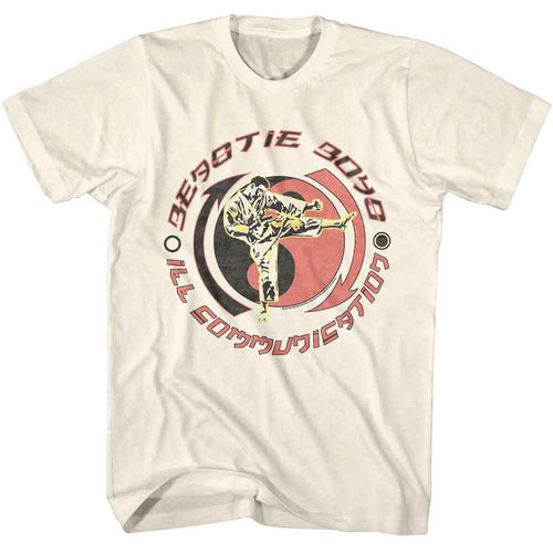 Natural Beastie Boys t-shirt featuring Beastie Boys yin yang symbol design