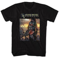 Black Bionic Commando t-shirt featuring Bionic Commando The World Burn design