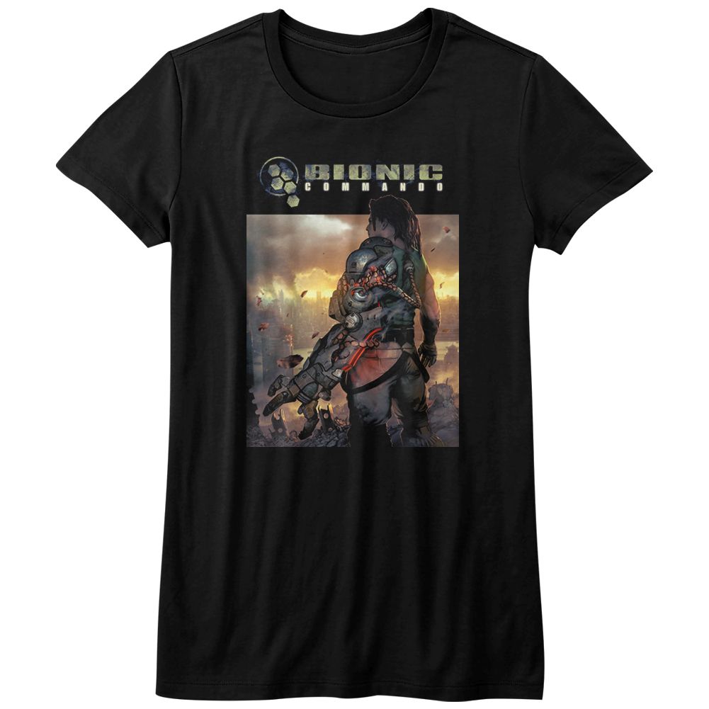 Bionic Commando Ladies T-Shirt - The World Burn