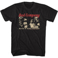 Black Bad Company t-shirt featuring Bad Company Rock N Roll Fantasy 1979 song design