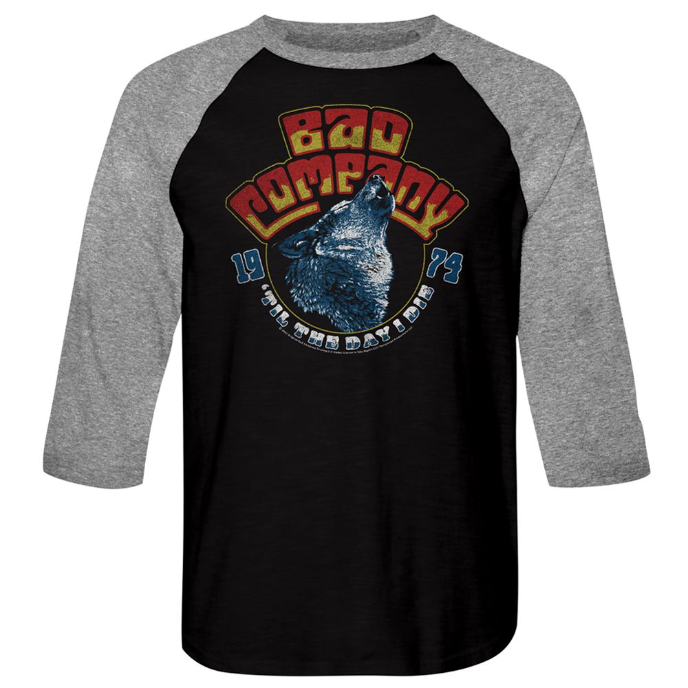 Bad Company 3/4 Raglan - Wolf Head 74