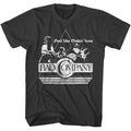 Smoke gray Bad Company t-shirt featuring Bad Company Feel Like Makin Love 1975 single design