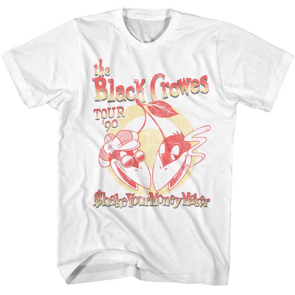 White The Black Crowes t-shirt featuring The Black Crowes Tour 90 vintage design
