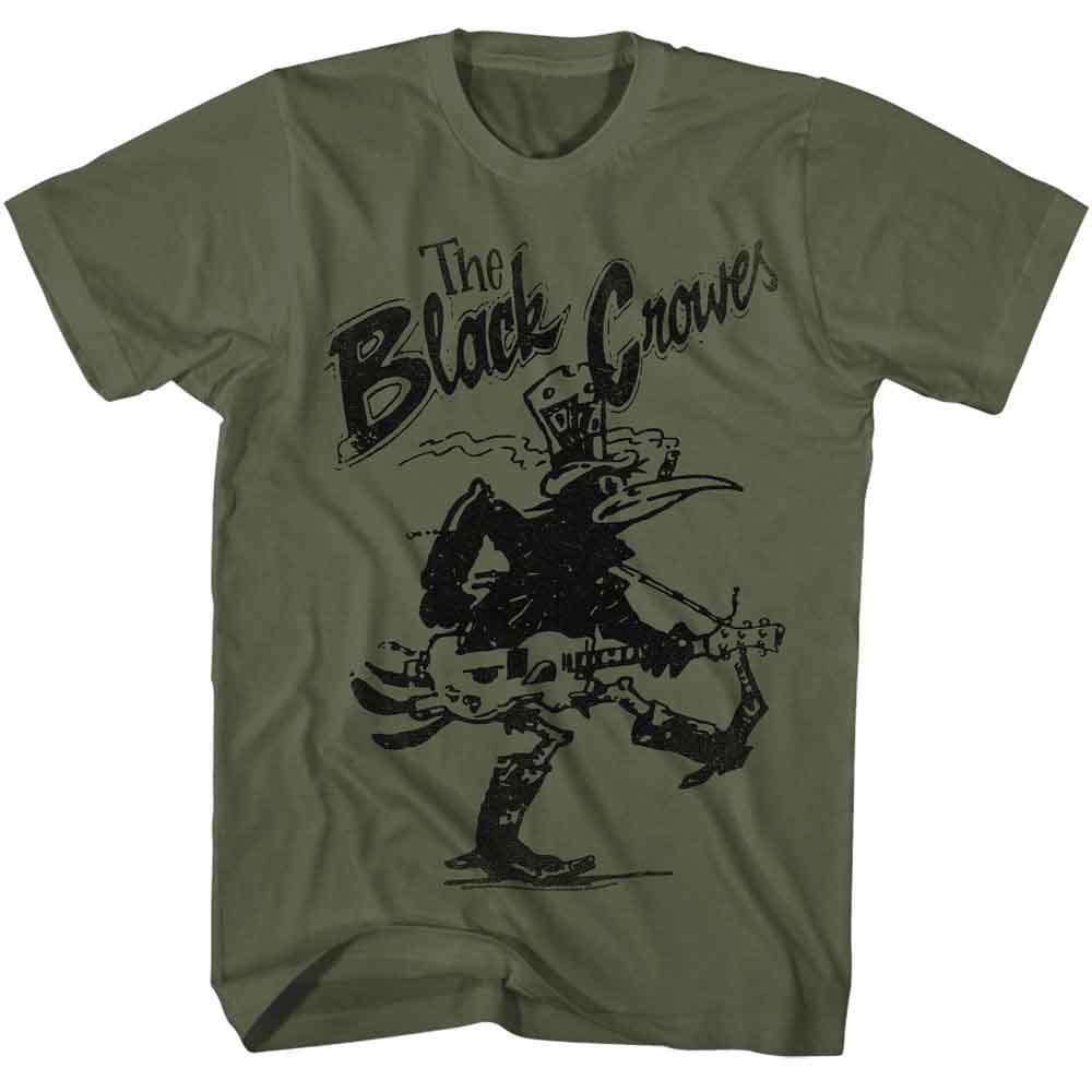 Military green The Black Crowes t-shirt featuring The Black Crowes Vintage Crowes design
