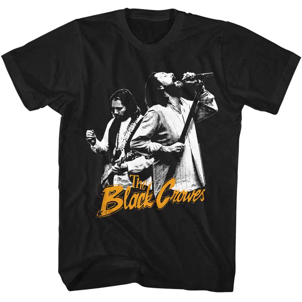 Black The Black Crowes t-shirt featuring The Black Crowes band photo design