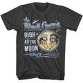 Smoke gray The Black Crowes t-shirt featuring The Black Crowes High As The Moon Space design