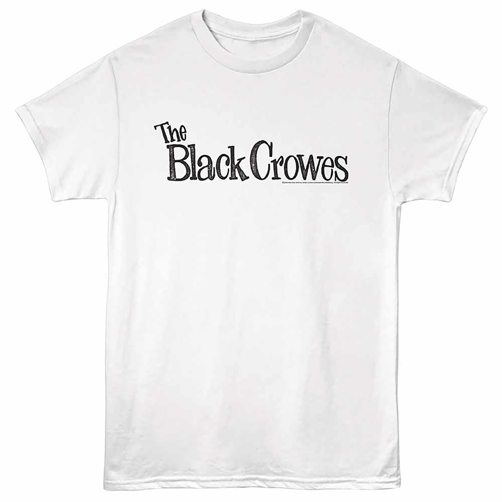 White The Black Crowes t-shirt featuring The Black Crowes Distressed Logo vintage design
