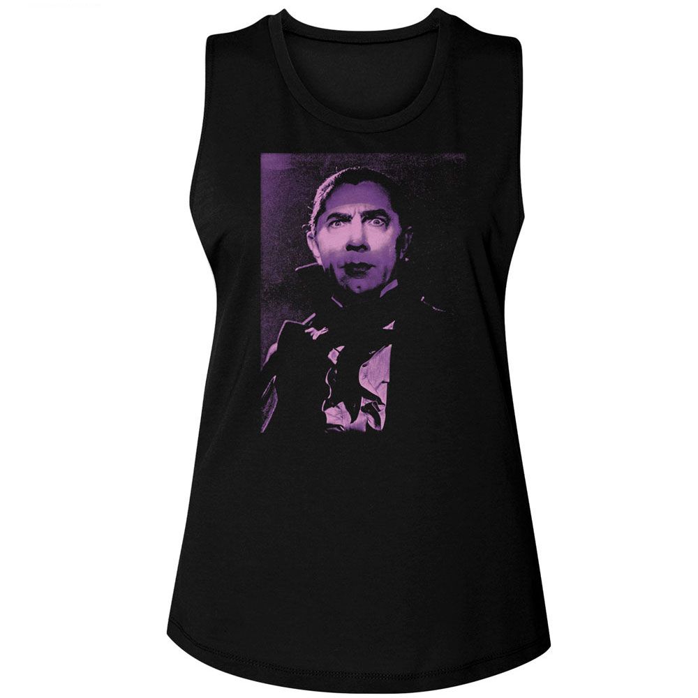 Bela Lugosi Ladies Muscle Tank - Intense Face