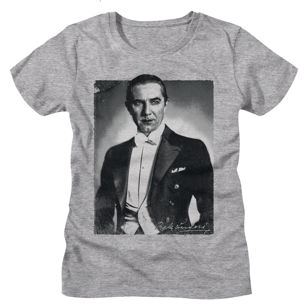 Bela Lugosi Ladies T-Shirt - BW Portrait
