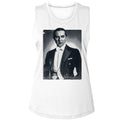 Bela Lugosi Ladies Muscle Tank - BW Portrait