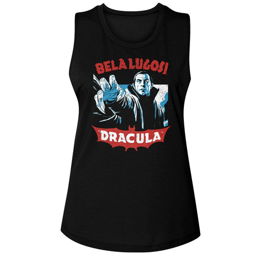 Bela Lugosi Ladies Muscle Tank - Reach Forward