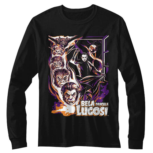 Bela Lugosi Long Sleeve T-Shirt - Bat Transformation