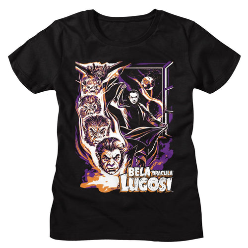 Bela Lugosi Ladies T-Shirt - Bat Transformation
