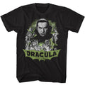 Black Bela Lugosi t-shirt featuring Bela Lugosi black and white comic art design