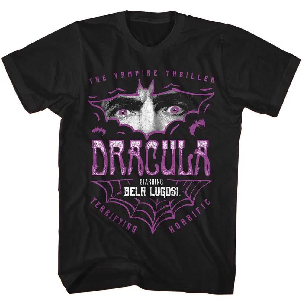 Black Bela Lugosi t-shirt featuring Bela Lugosi Bat Eyes Dracula design