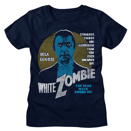 Bela Lugosi Ladies T-Shirt - White Zombie