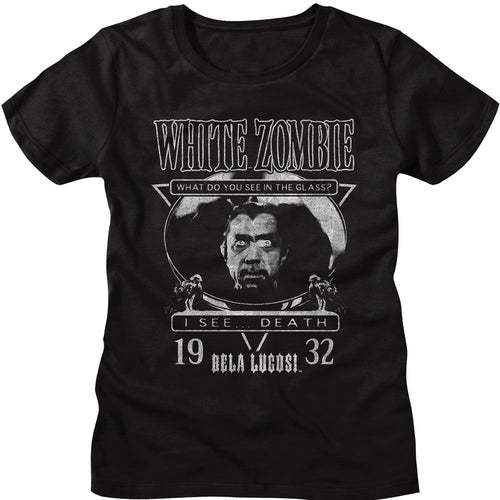 Bela Lugosi Ladies T-Shirt - White Zombie 1932