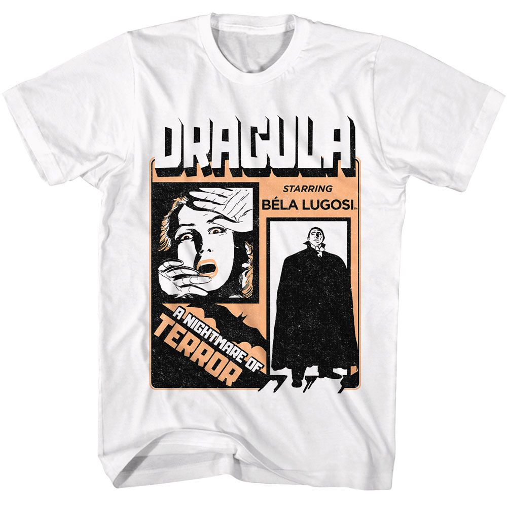 White Bela Lugosi t-shirt featuring Bela Lugosi 2 Color Dracula design