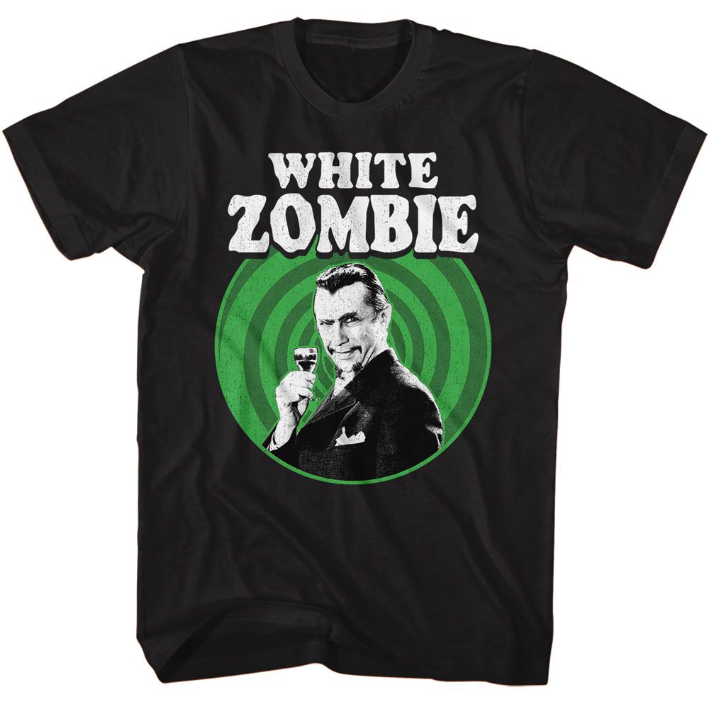 Black Bela Lugosi t-shirt featuring Bela Lugosi White Zombie Cheers design
