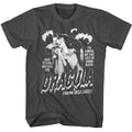 Smoke gray Bela Lugosi t-shirt featuring Bela Lugosi Single Color Dracula With Bats design