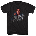 Black The Breakfast Club t-shirt featuring The Breakfast Club Smoke Up library scene design
