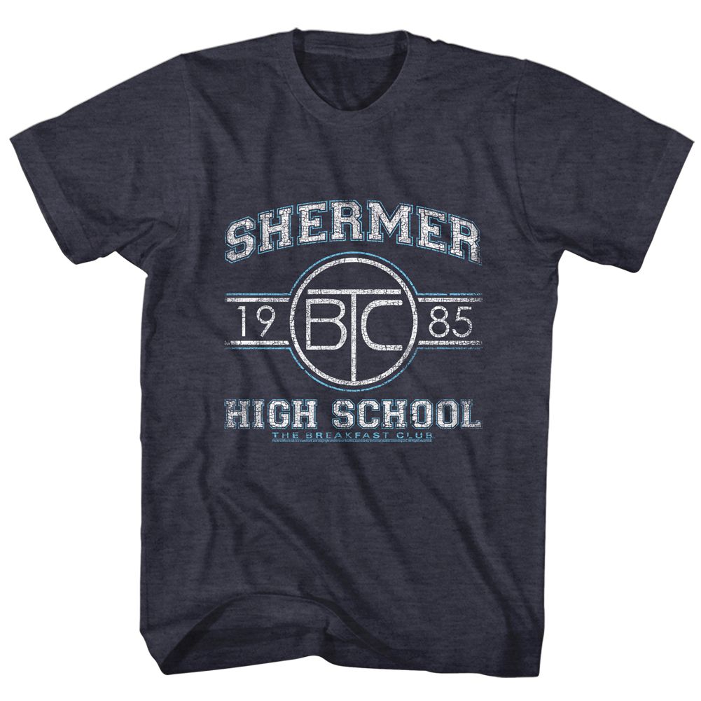 Navy heather The Breakfast Club t-shirt featuring The Breakfast Club Shermer High School design