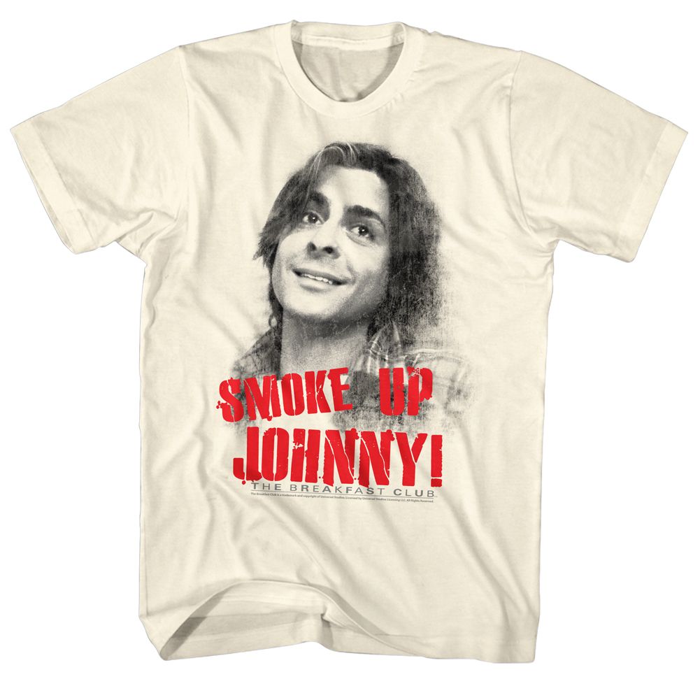 Natural The Breakfast Club t-shirt featuring The Breakfast Club Smoke Up library scene design
