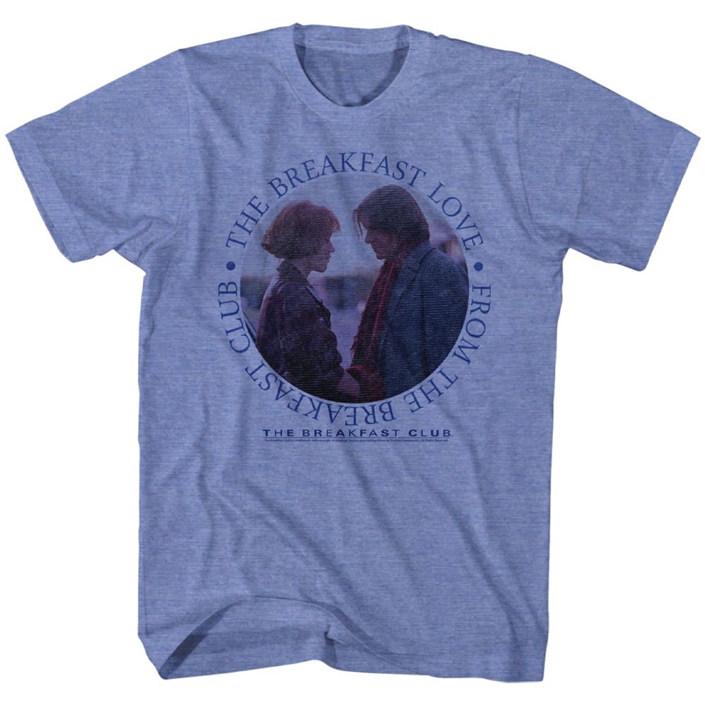 Light blue heather The Breakfast Club t-shirt featuring The Breakfast Club Breakfast Love design