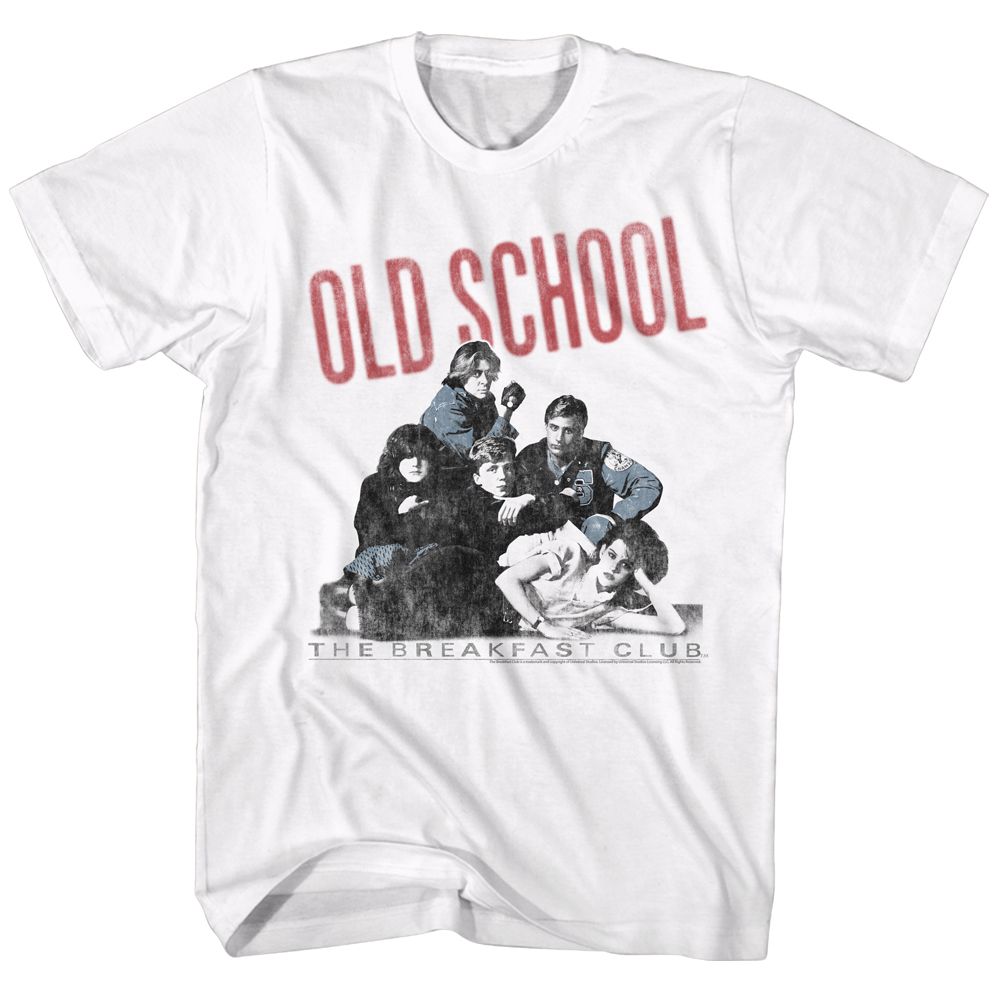 White The Breakfast Club t-shirt featuring The Breakfast Club Old School vintage design