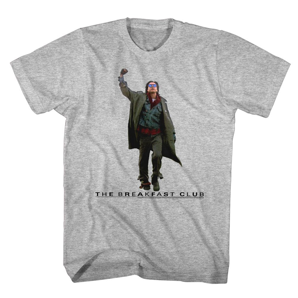 Gray heather The Breakfast Club t-shirt featuring The Breakfast Club Fist Pump Cut Out design