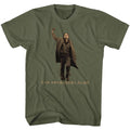Military green The Breakfast Club t-shirt featuring The Breakfast Club Vintage Guy design