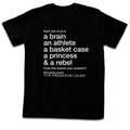Black The Breakfast Club t-shirt featuring The Breakfast Club Question design