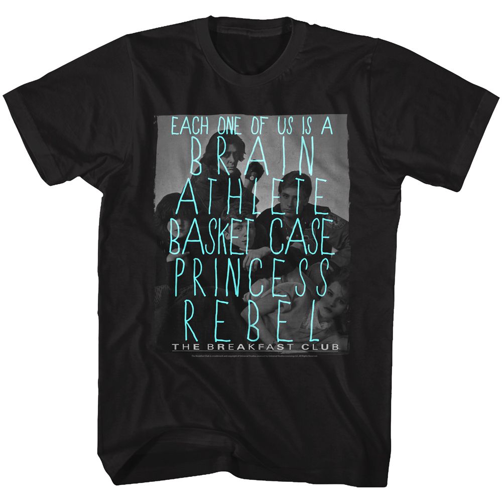 Black The Breakfast Club t-shirt featuring The Breakfast Club Idk design