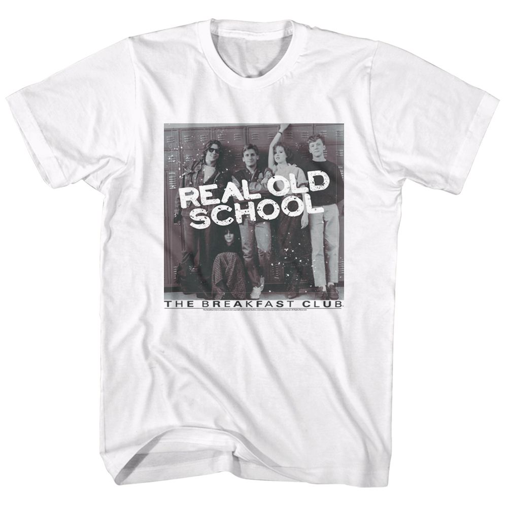 White The Breakfast Club t-shirt featuring The Breakfast Club Real Old School design